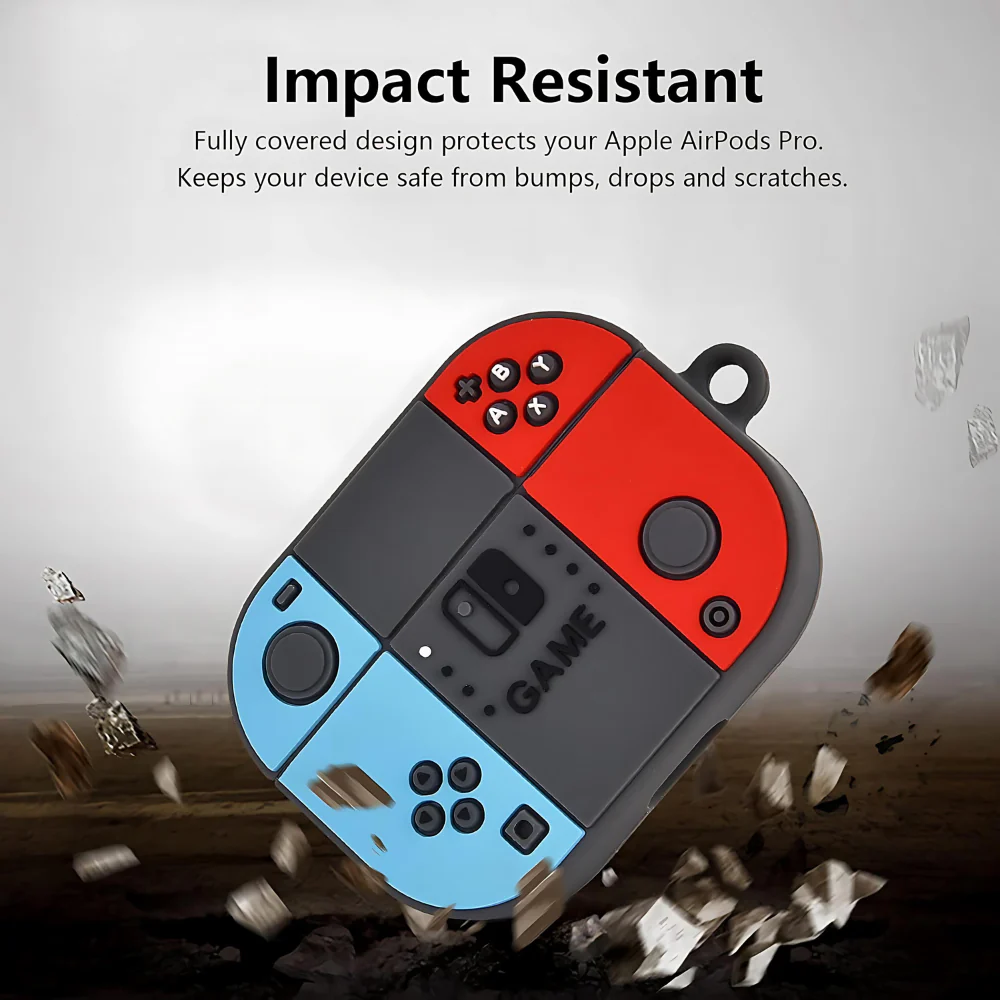 Red gaming AirPods Protective Case