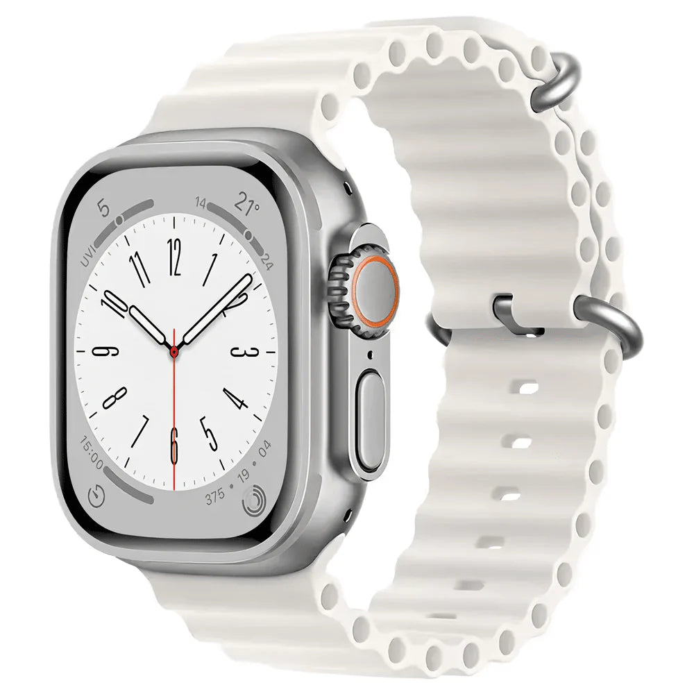 White Colour Silicone Strap