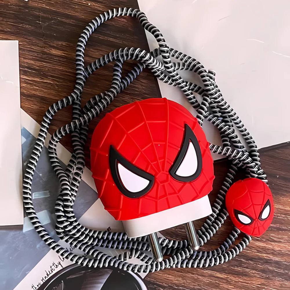 Spider Man 18W/20W Adapter & Cable with Style