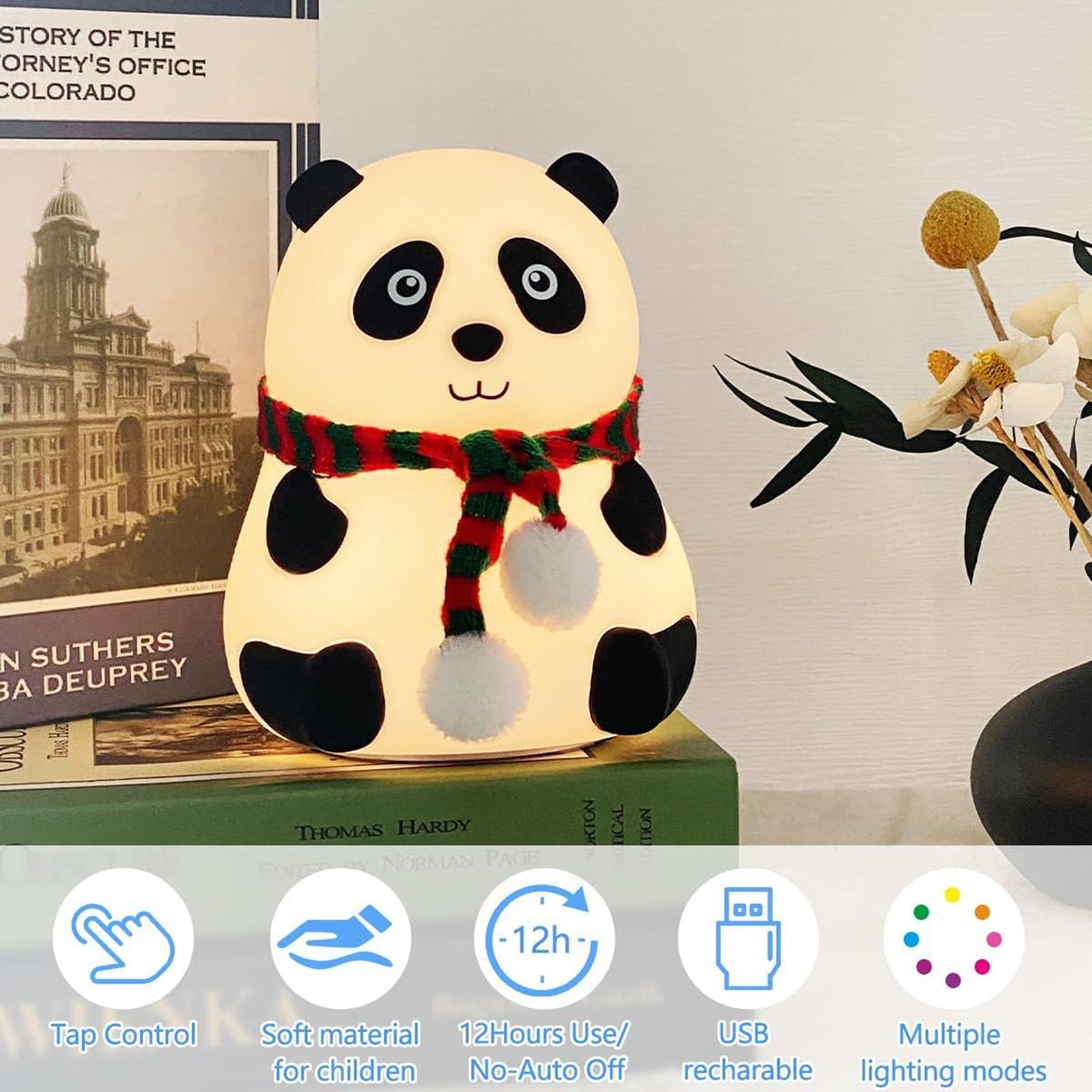 Panda Touching Lamp