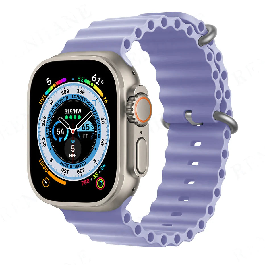 Purple Colour Silicone Strap