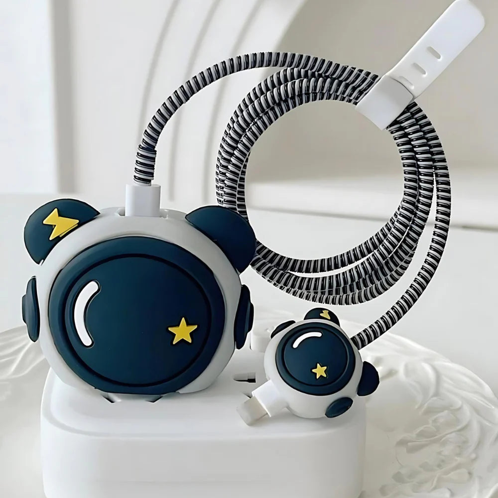 Astronaut Apple 18W/20W Adapter Case & Cable with Style