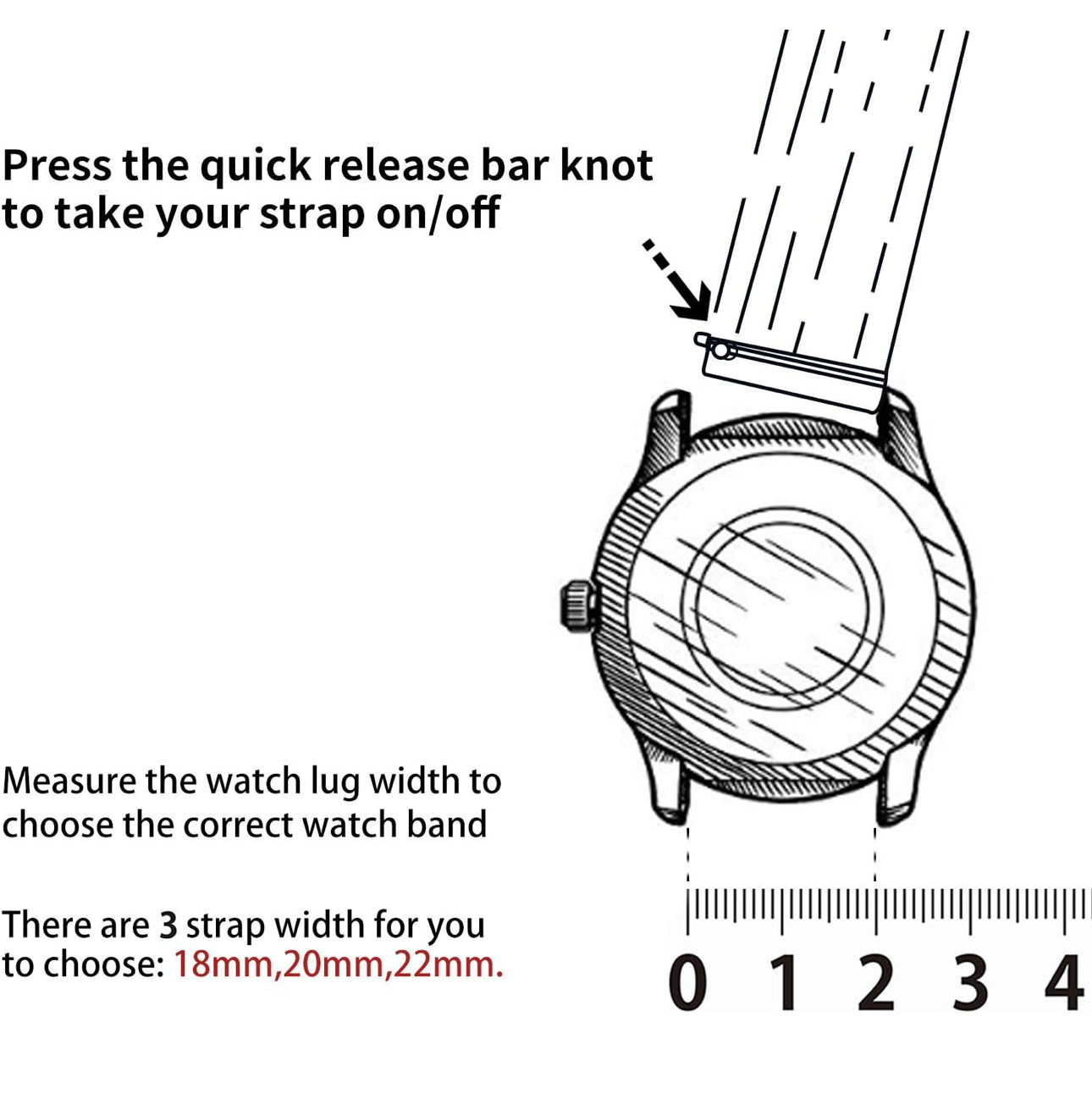 22mm Leather Strap