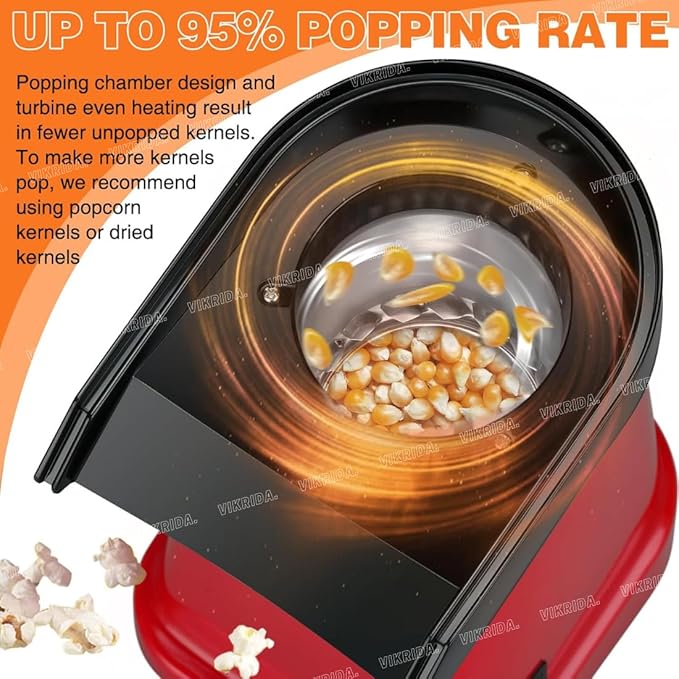 ๐ฌ Mini Hot Air Popcorn Maker โ Make Fresh, Crunchy Popcorn at Home in Minutes! ๐ฟ