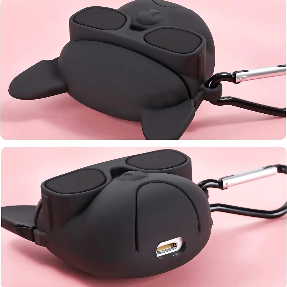 Black Cat Airpods Cartoon Case