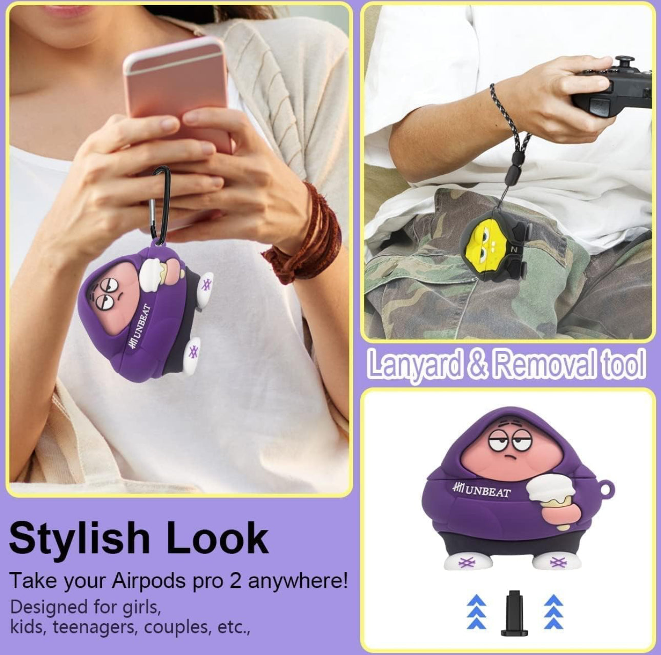 3D Cartoon Airpods Protective Case
