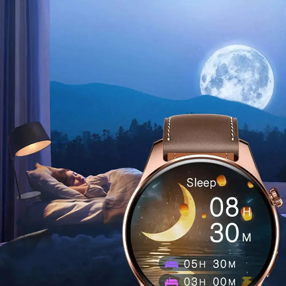 HK4 Hero Smooth AMOLED Display Round Dial Smartwatch