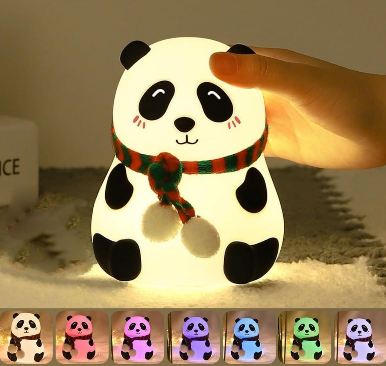 Panda Touching Lamp