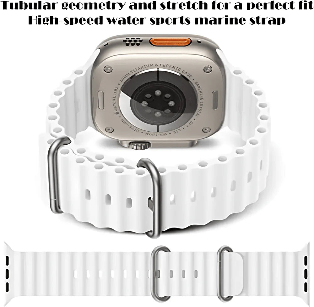 White Colour Silicone Strap