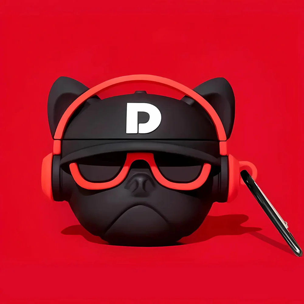 D Cat Red AirPods Protective Case