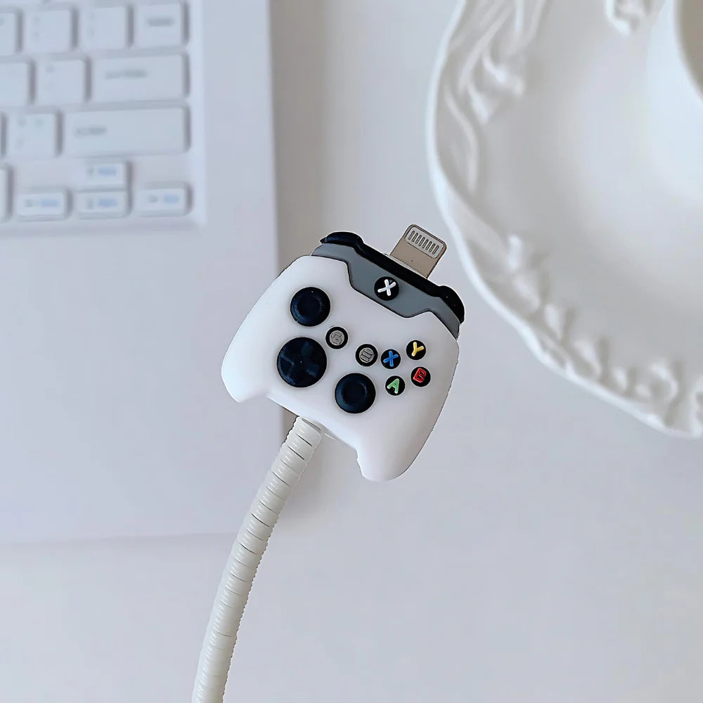 White gaming Cartoon Cases – Protect Your Apple 18W/20W Adapter & Cable