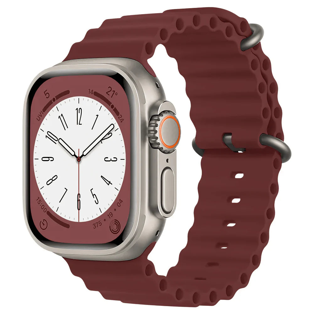 Brown Colour Silicone Strap