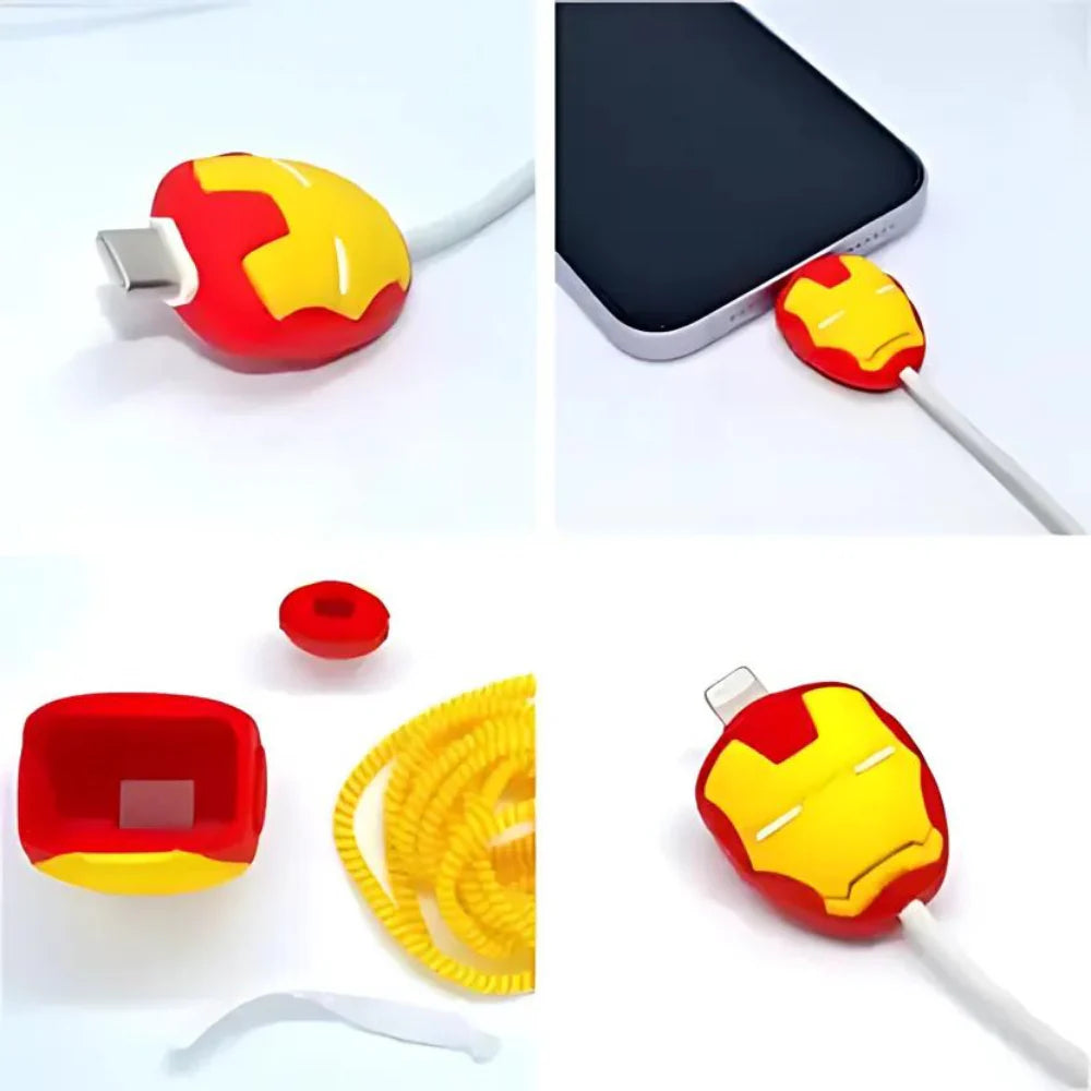 Iron man Apple 18W/20W Adapter Case & Cable with Style