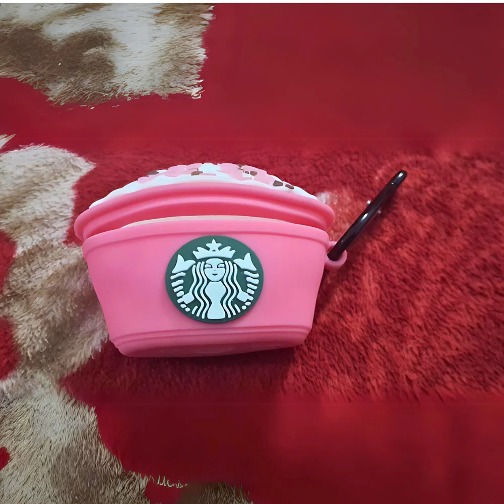 Starbucks Pink Airpods Case