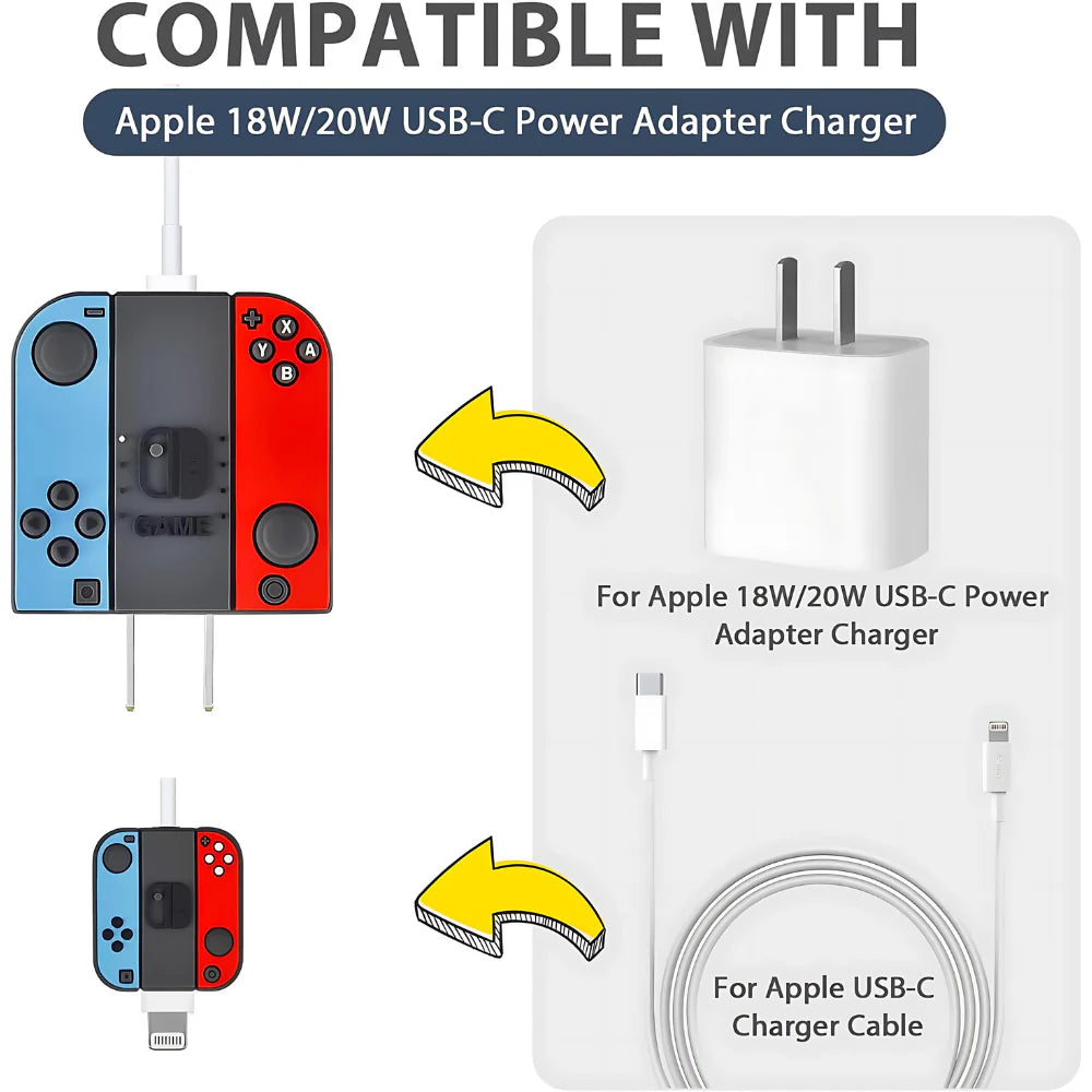 Red Gaming 18W/20W Adapter & Cable with Style