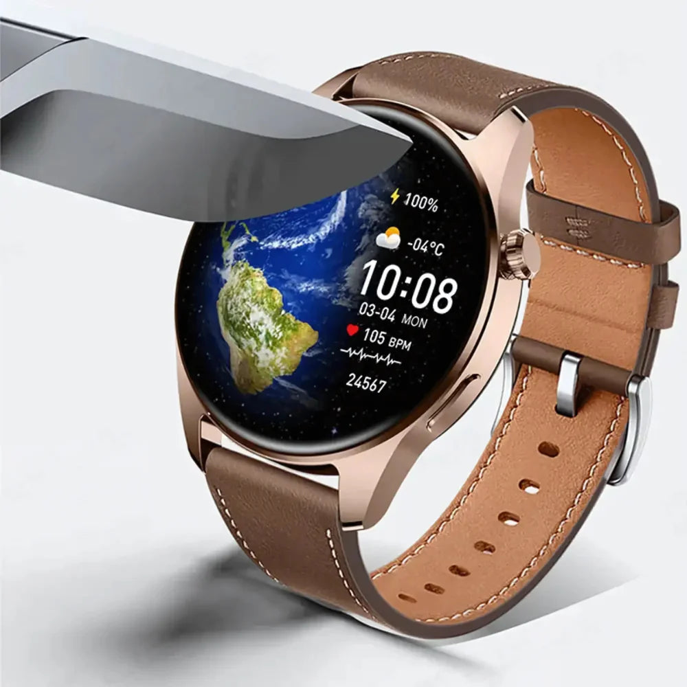 HK4 Hero Smooth AMOLED Display Round Dial Smartwatch