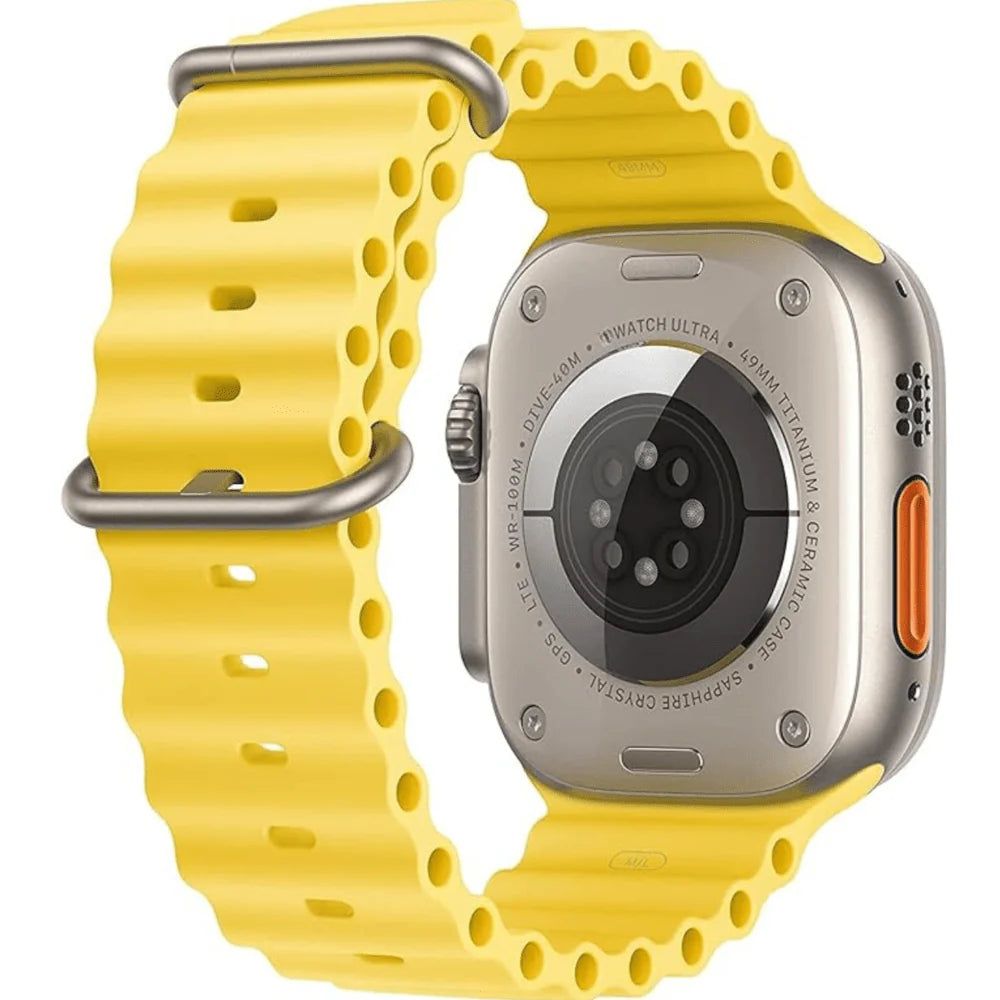 Yellow Colour Silicone Strap