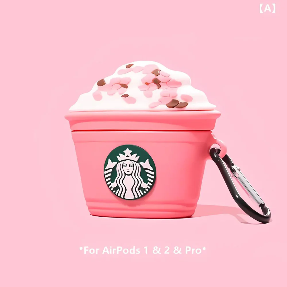 Starbucks Pink Airpods Case