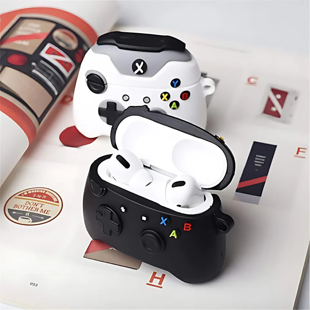 Black Gaming AirPods Protective Case