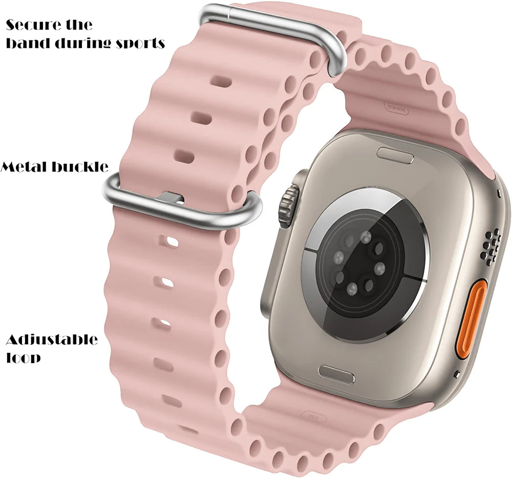 Lite pink colour Silicone strap