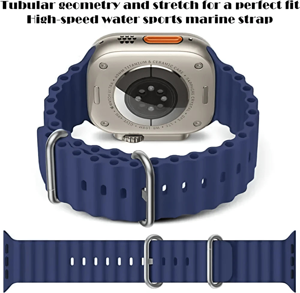 Navy colour silicone strap