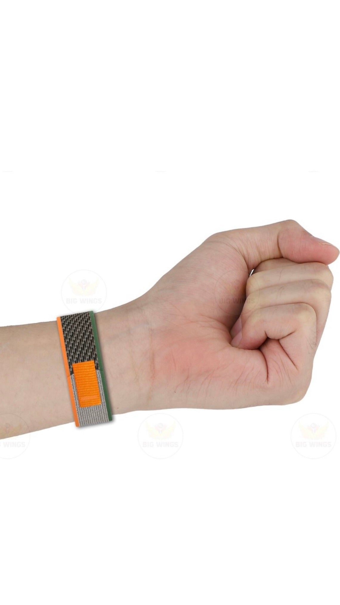 Orange velcro strap