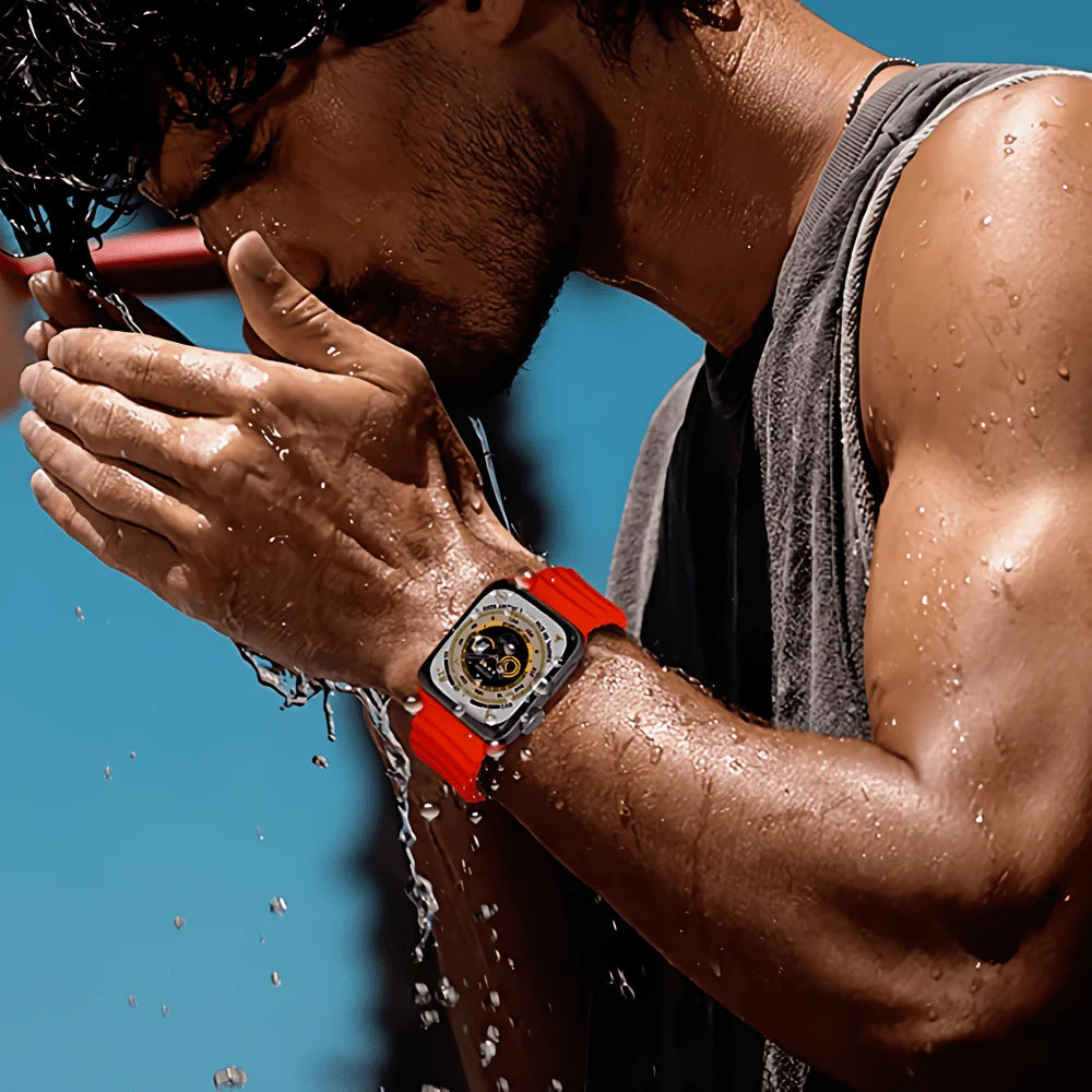 Red Colour Silicone Strap