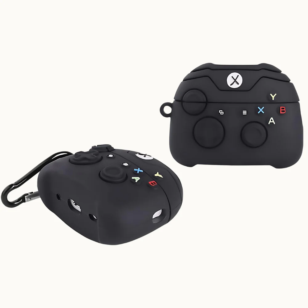 Black Gaming AirPods Protective Case