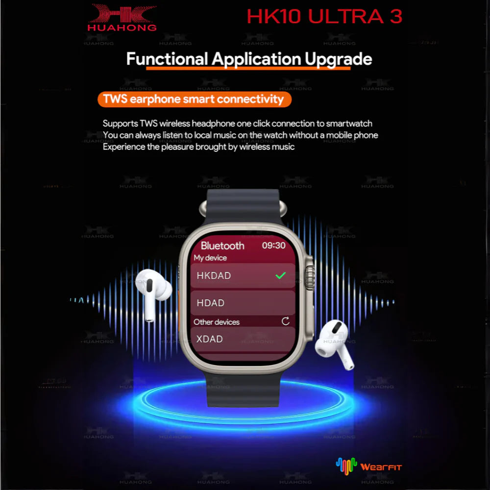 HK10 Ultra 3 Super Amoled AI✨ Smartwatch