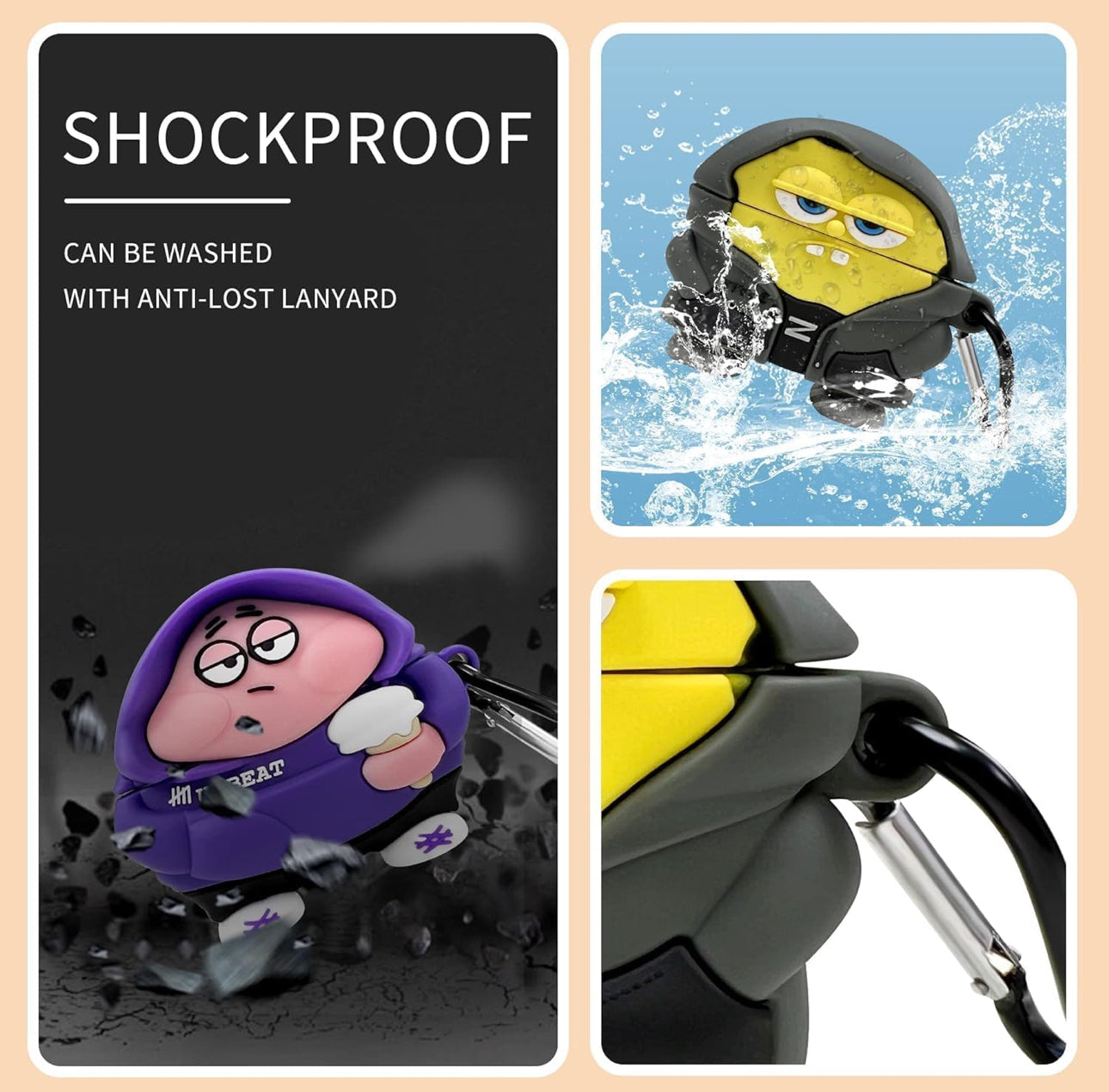 3D Cartoon Airpods Protective Case