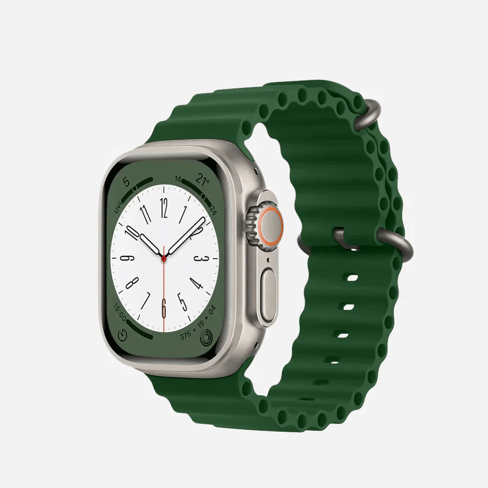 Green Colour Silicone Strap
