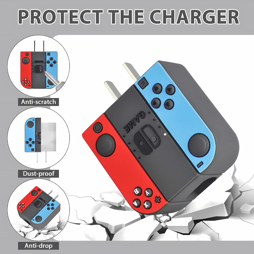 Red Gaming 18W/20W Adapter & Cable with Style