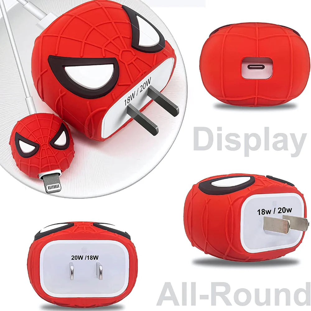 Spider Man 18W/20W Adapter & Cable with Style