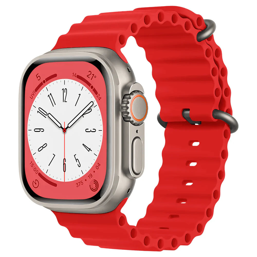 Red Colour Silicone Strap