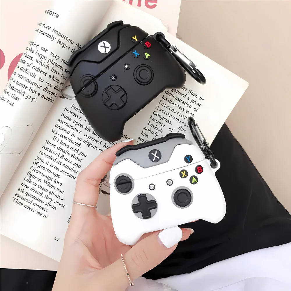 White Gaming AirPods Protective Case