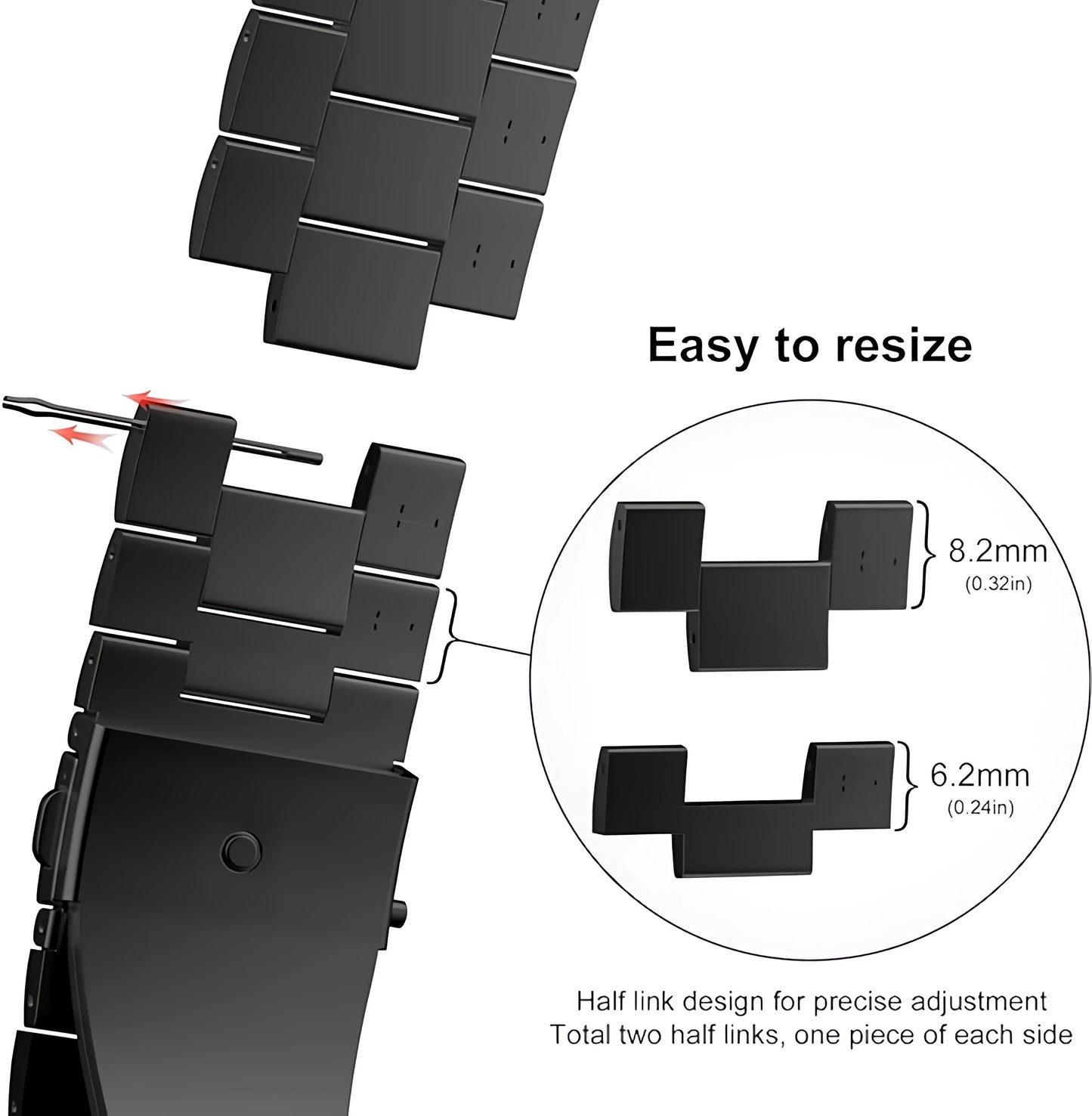 Black Metal Strap