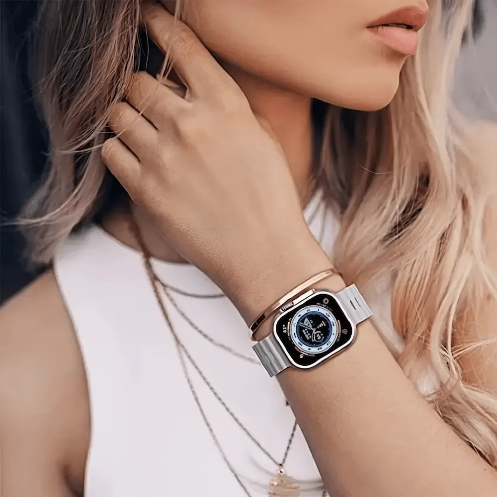 Ash colour silicone strap