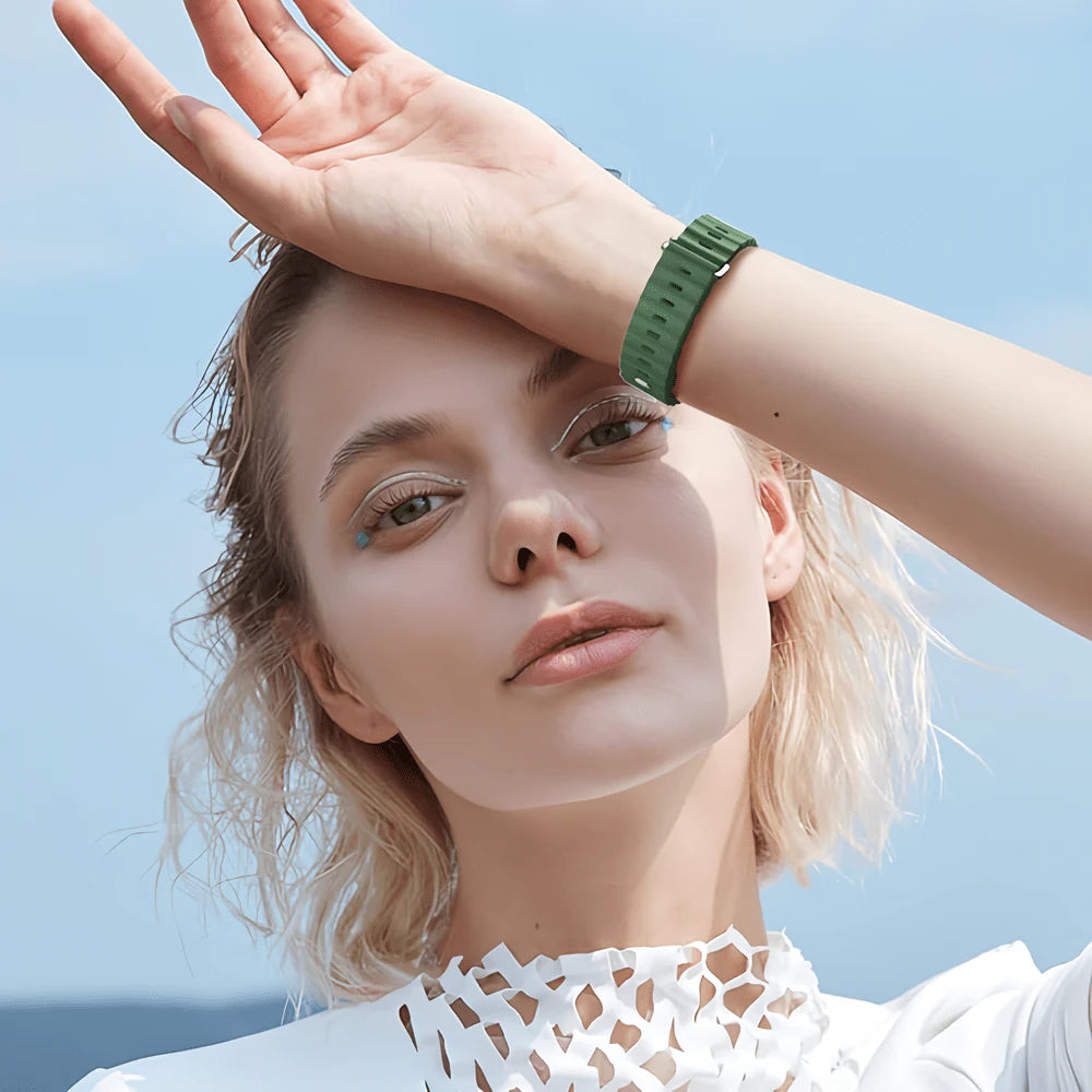 Green Colour Silicone Strap