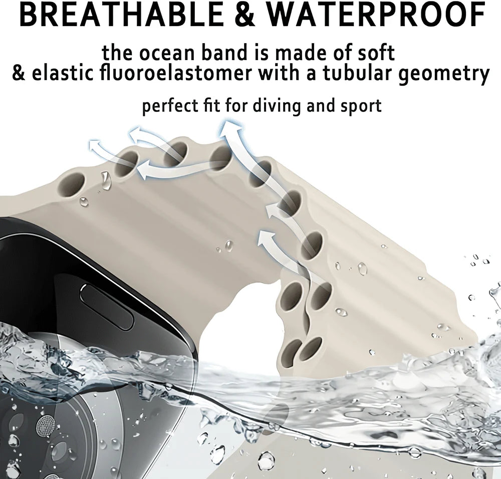 White Colour Silicone Strap
