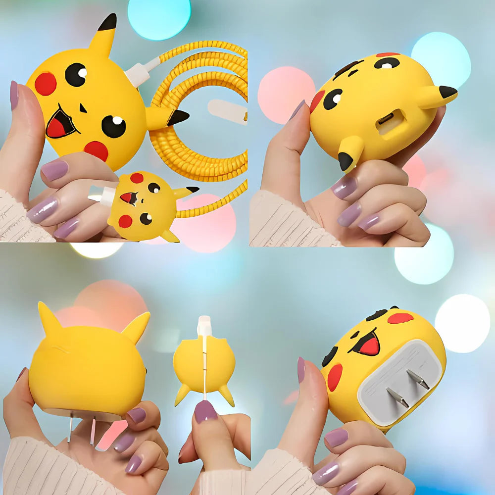 Pickachu 18W/20W Adapter & Cable with Style