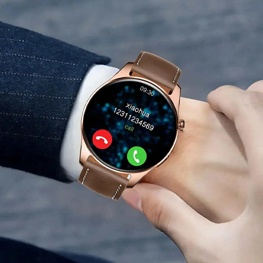 HK4 Hero Smooth AMOLED Display Round Dial Smartwatch