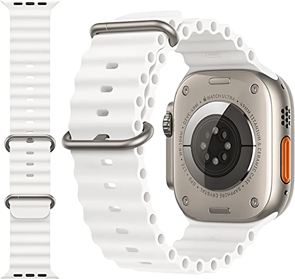 White Colour Silicone Strap