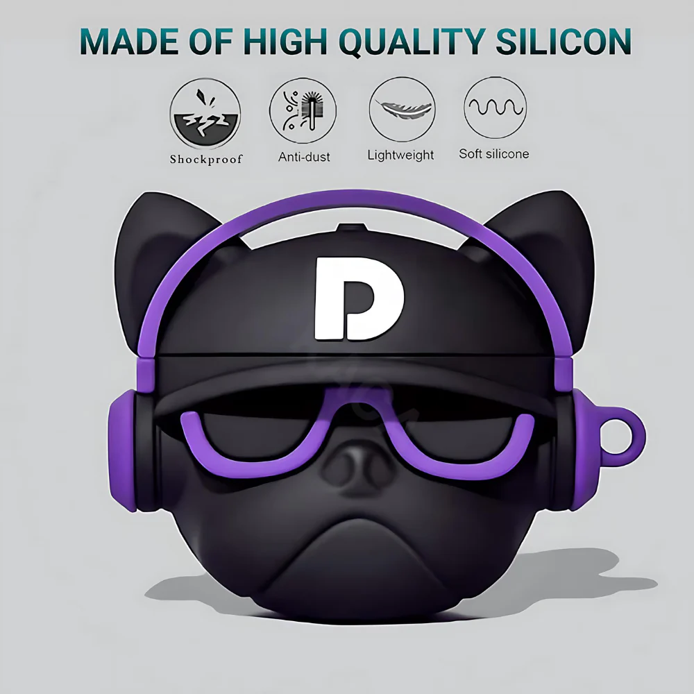 D Cat blue AirPods Protective Case