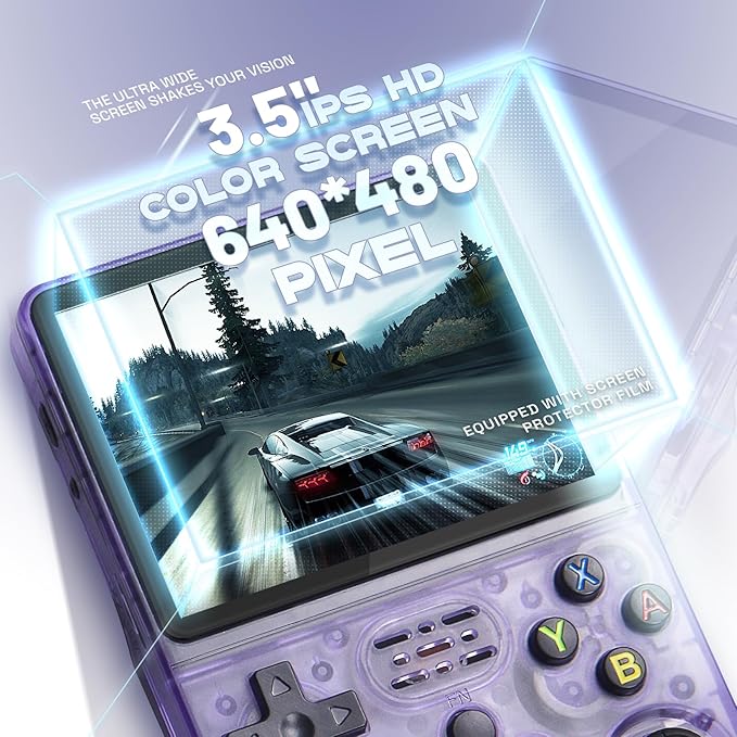 R36s Retro Gaming Console – 20000+ Classic Games | Handheld 3.5" HD Screen | Portable Arcade