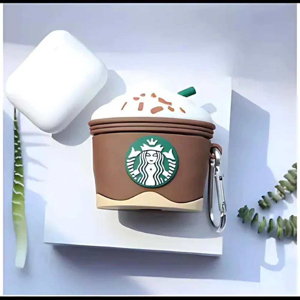 Starbucks Brown Airpods Case