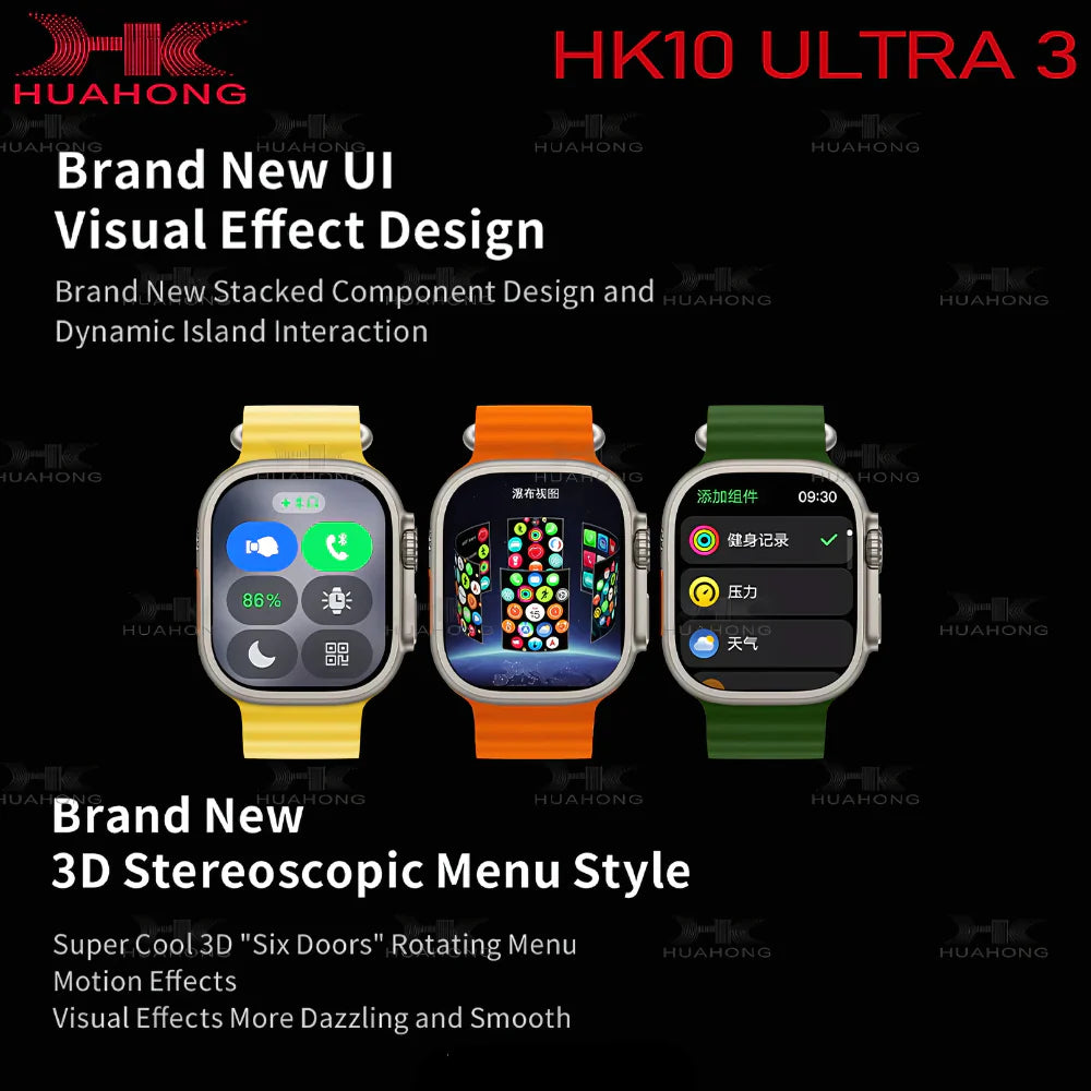 HK10 Ultra 3 Super Amoled AI✨ Smartwatch