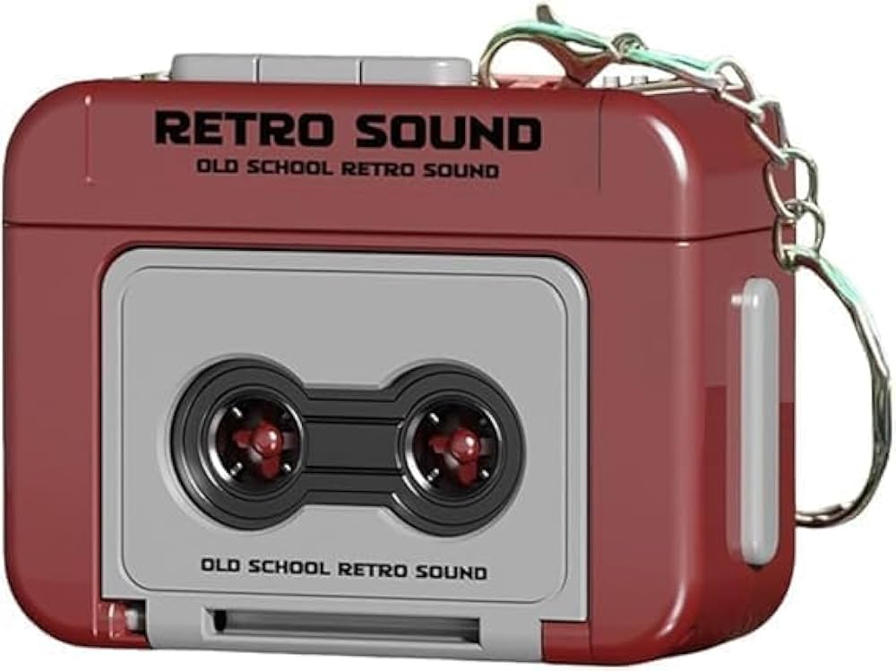 RETRO TAPE RECORDER 3D KEYCHAIN WITH SOUND