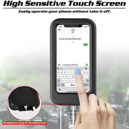 360° Adjustable Waterproof Bike Phone Mount - Universal Fit & Touchscreen