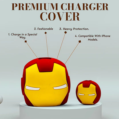 Iron man Apple 18W/20W Adapter Case & Cable with Style