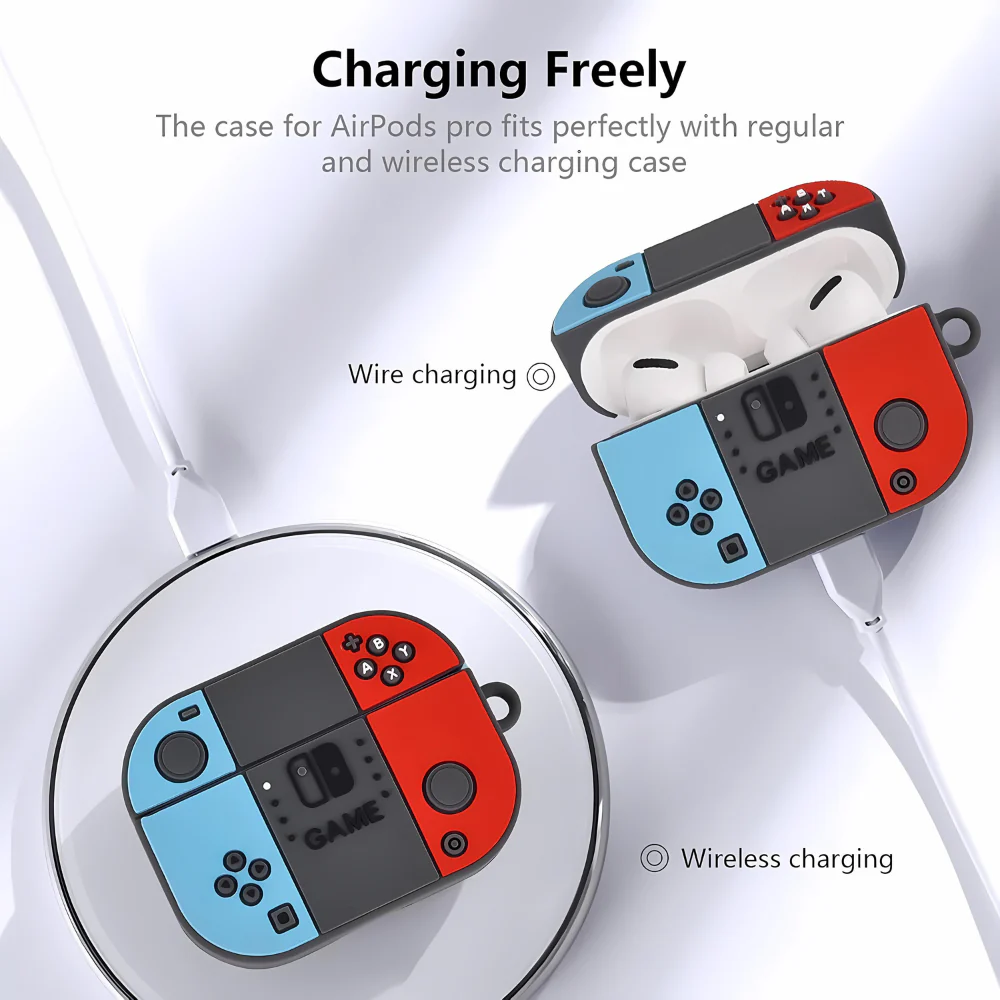Red gaming AirPods Protective Case